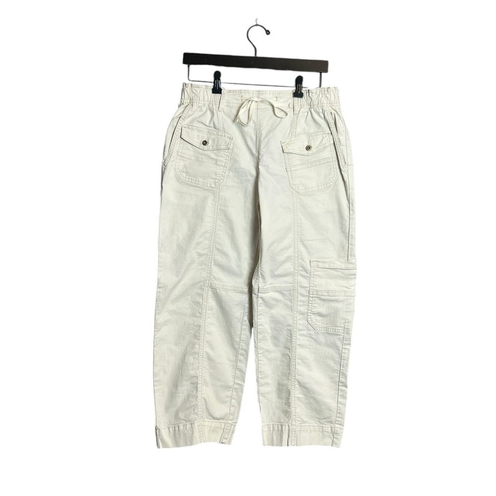 Anthropologie White Utility Cargo Pants - Picture 4 of 12